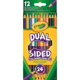 Crayola Dual Sided Coloured Pencils | 12ct | 24 Colors