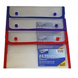 Supreme Durable Polypropylene Button Wallet Double A5 | Multiple Colours