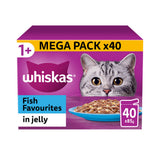 Whiskas Fish Favourites Adult Cat Food Pouches | Pack of 40 x 85g
