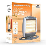 Daewoo Halogen Heater - 1200W - 3 Heat Settings