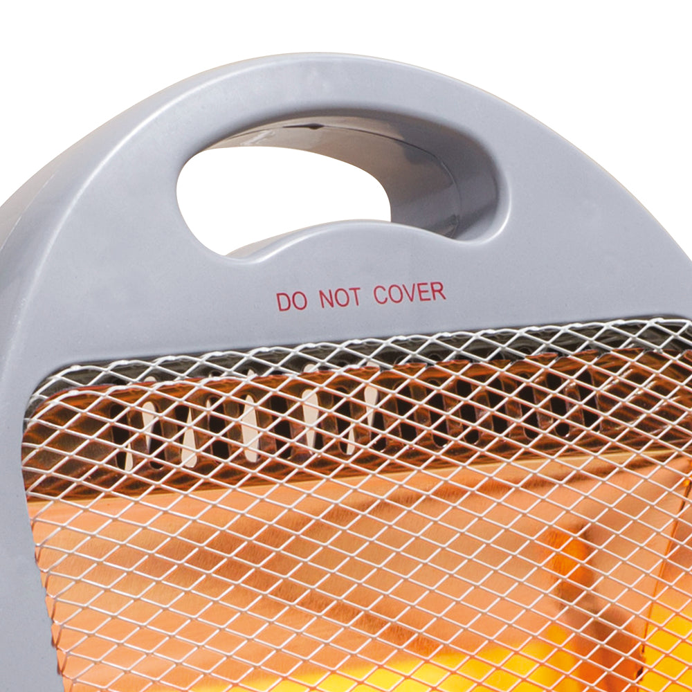 Daewoo Compact Quartz Heater | 800W, Dual Heat Settings, Tip-Over Cut-Out