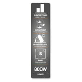 Daewoo Compact Quartz Heater | 800W, Dual Heat Settings, Tip-Over Cut-Out