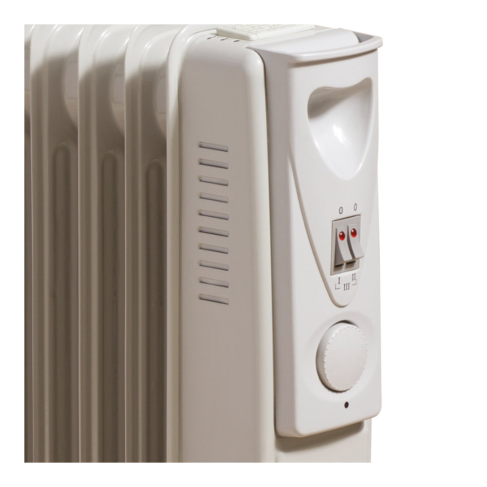 Daewoo Oil Filled Radiator - 1500W - 7-Fin Adjustable Thermostat