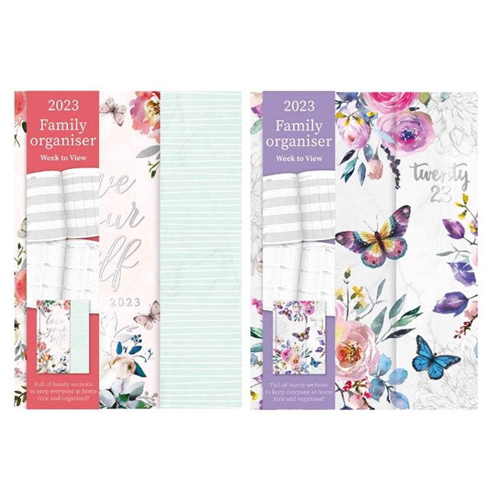 Tallon A5 Week to View Floral Botanics Family Organiser | Assorted