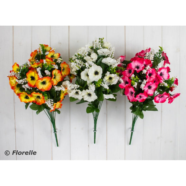 Artificial Anemone and Gyp Bush Bunch | Assorted Colours