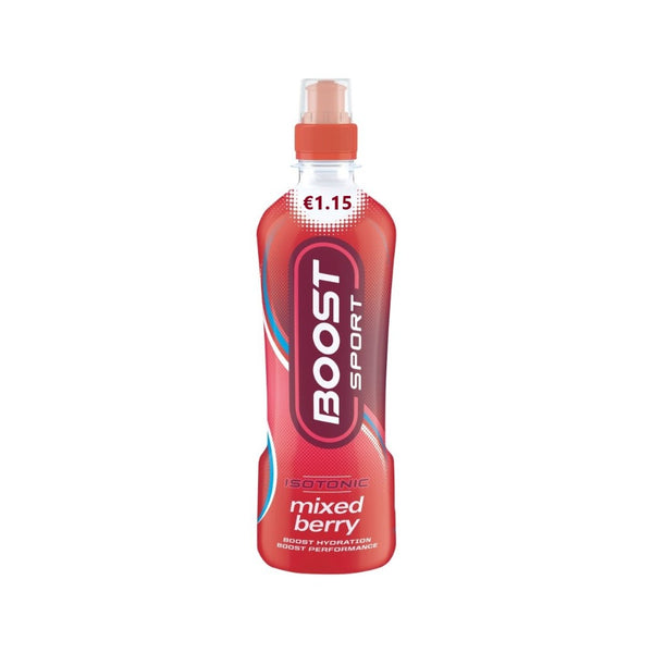 Boost Sport Mixed Berry Isotonic Drink | 500ml, Push-Pull Nozzle