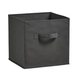 Urban Living Dark Grey Fabric Storage Box | 31x31cm