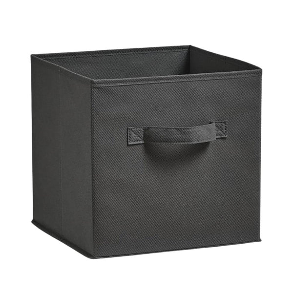 Urban Living Dark Grey Fabric Storage Box | 31x31cm