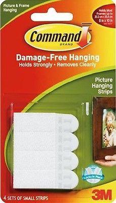 3M Command Picture Hanging Strips Small | 4 Pack - Choice Stores