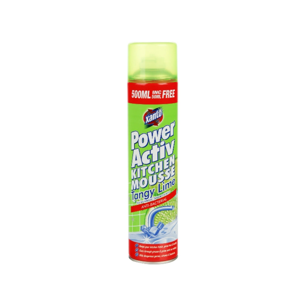 Xanto Kitchen Mousse Zesty Lime Cleaner | 460ml, Lime Fragrance