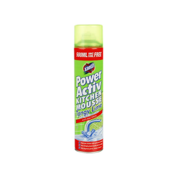Xanto Kitchen Mousse Zesty Lime Cleaner | 460ml, Lime Fragrance