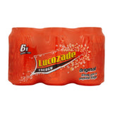 Lucozade Original Fizzy Energy Drink Cans - Pack of 6, 330ml Each