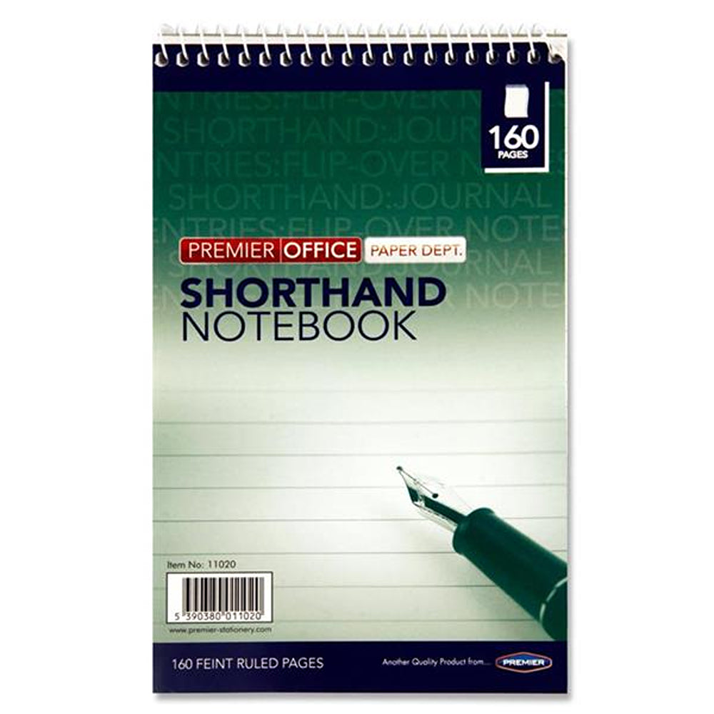 Premier Office Shorthand Ruled Notebook | 160 Page