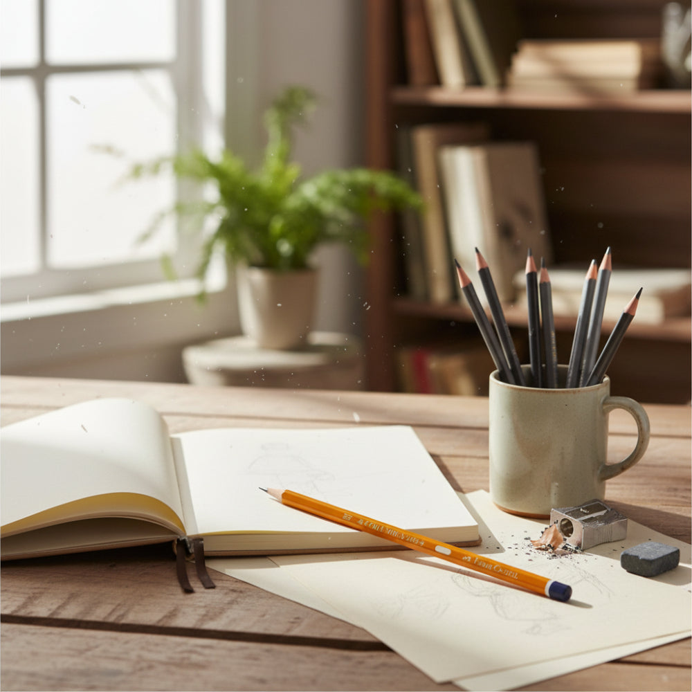Faber Castell 2B Pencil - Drawing Pencil - 17.5cm