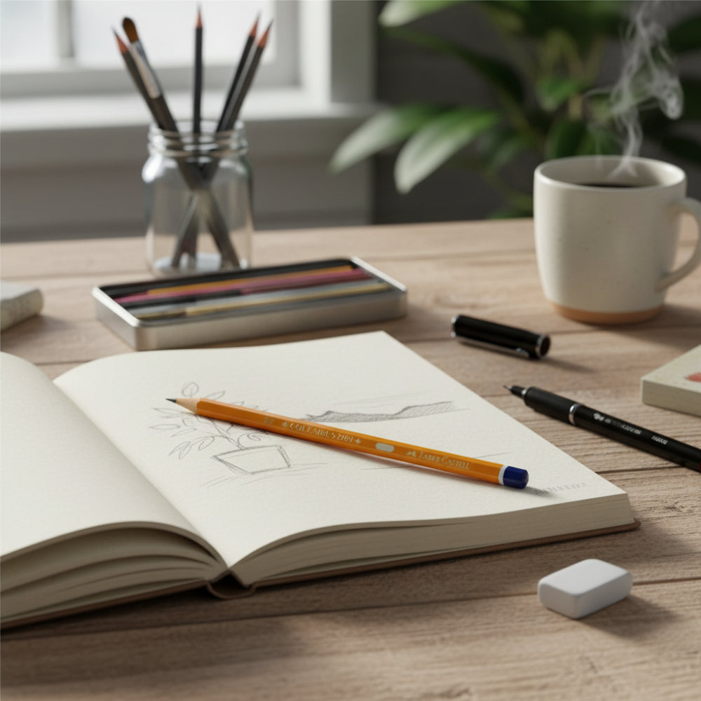 Faber Castell H Pencil - Drawing Pencil - 17.5 cm