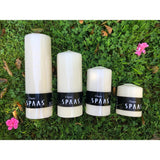 Spaas Classic Ivory Glossy Pillar Candle | 130 Hour Burn Time