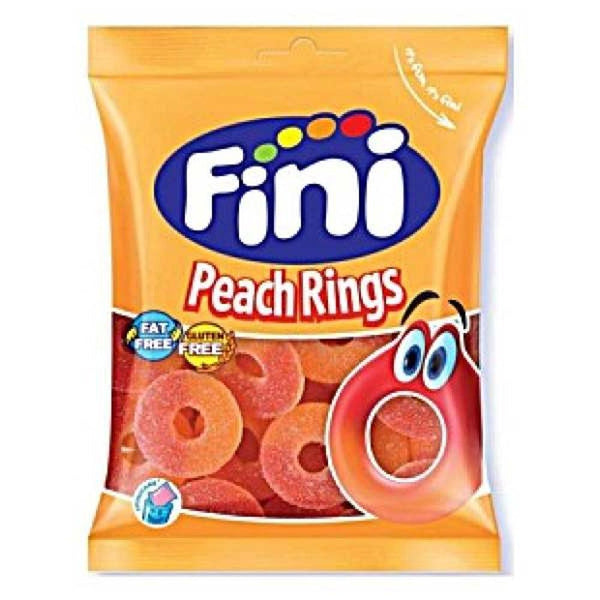 Fini Peach Rings: Chewy, Fat-Free, Gluten-Free Gummy Candy