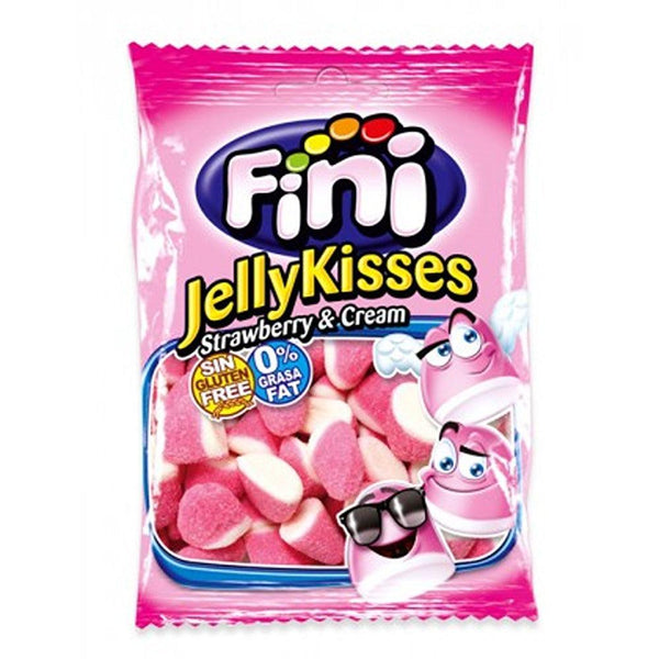 Fini Strawberry Kisses: Heart-shaped, gluten-free candy delight