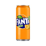Fanta Orange Can 330ml - Refreshing Citrus Soft Drink