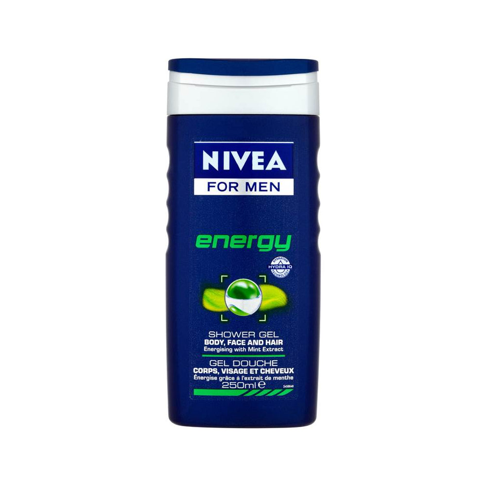 Nivea Men Energy 3-in-1 Shower Gel | with Energising Mint, 250 ml
