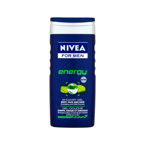 Nivea Men Energy 3-in-1 Shower Gel | with Energising Mint, 250 ml