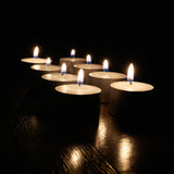 Spaas Classic White Tealight Candles | 4.5-Hour Burn, Pack of 30