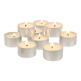 Spaas Classic White Tealight Candles | 4.5-Hour Burn, Pack of 30