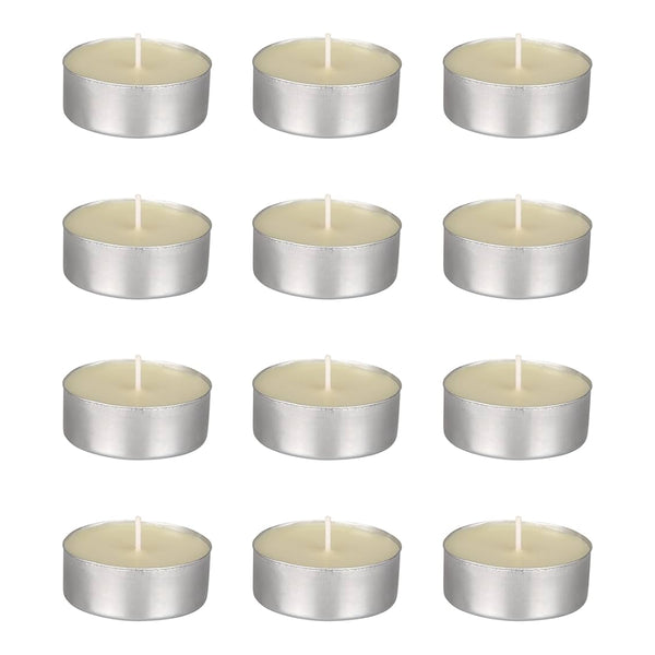 Spaas Classic White Tealight Candles | 4.5-Hour Burn, Pack of 30