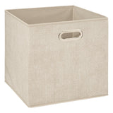 5 Five Beige Fabric Storage Basket | 31 x 31cm - Choice Stores