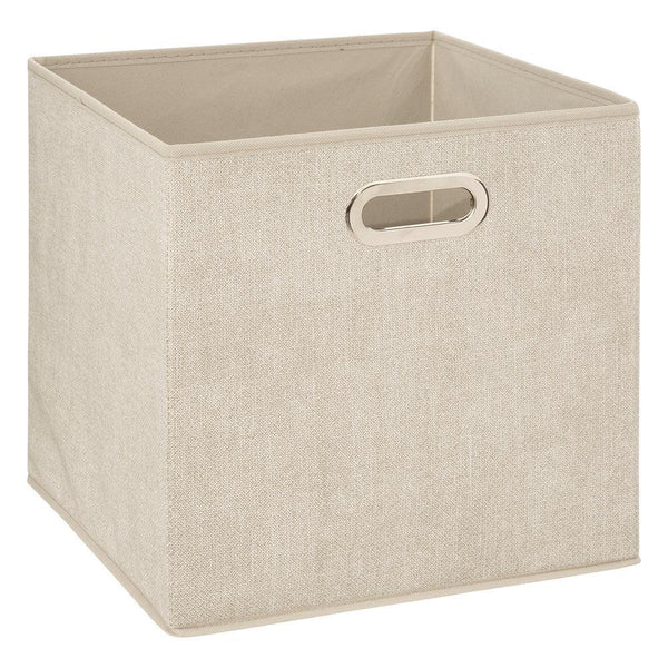 5 Five Beige Fabric Storage Basket | 31 x 31cm - Choice Stores
