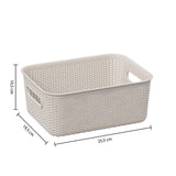 5 Five Linen Crochet Basket | 4L - Choice Stores