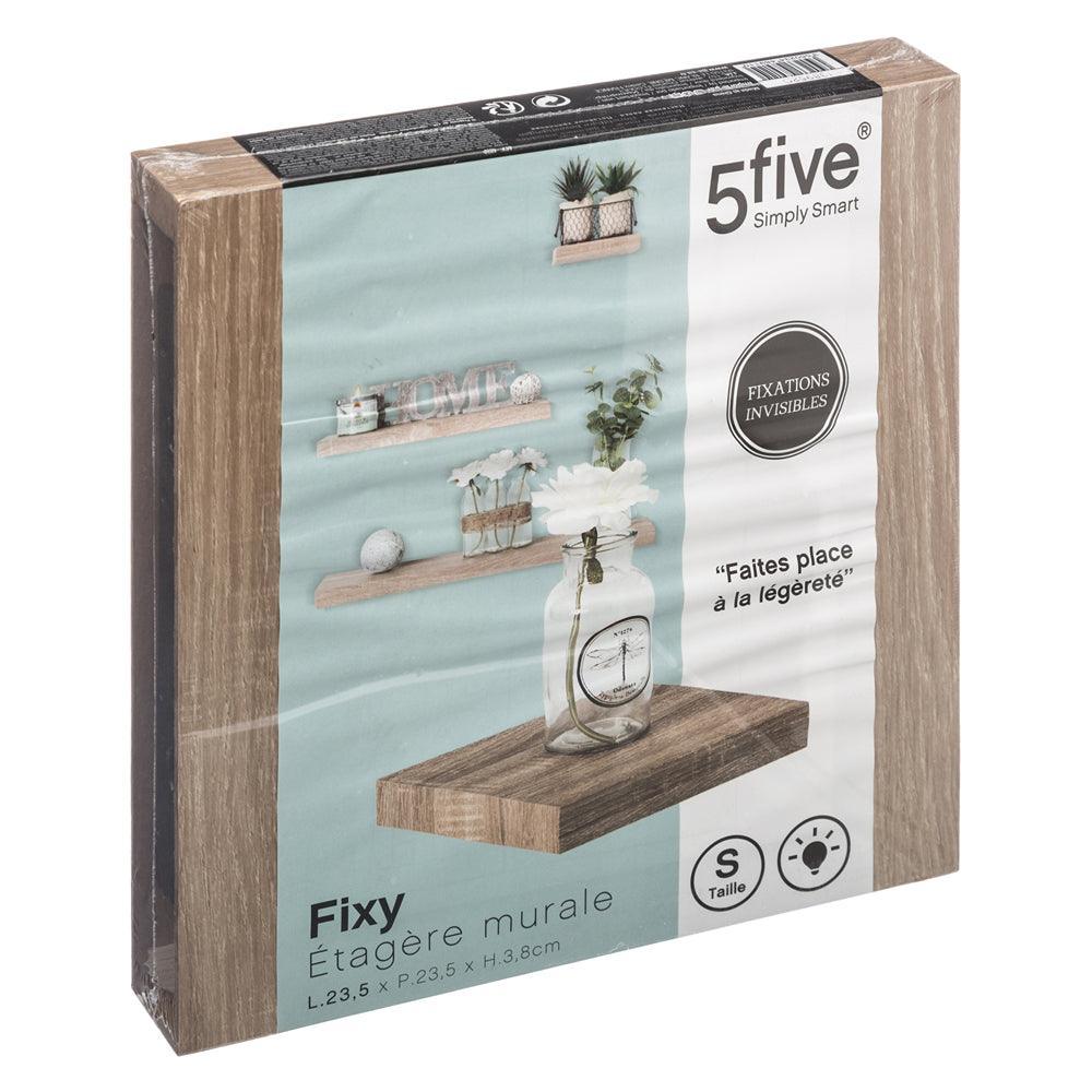 5 Five Natural Wood Effect Wall Shelf | 23.5cm - Choice Stores
