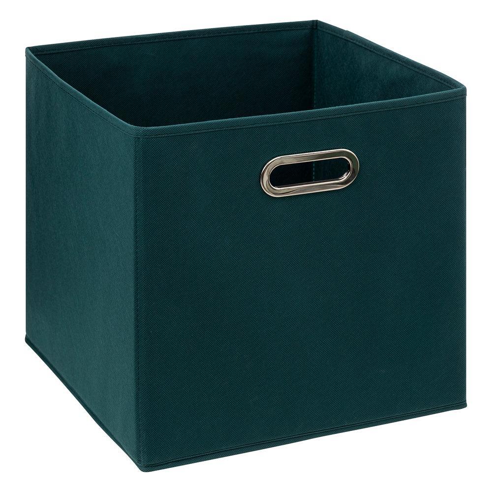 5 Five Petrol Blue Fabric Storage Basket | 31 x 31cm - Choice Stores