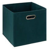 5 Five Petrol Blue Fabric Storage Basket | 31 x 31cm - Choice Stores