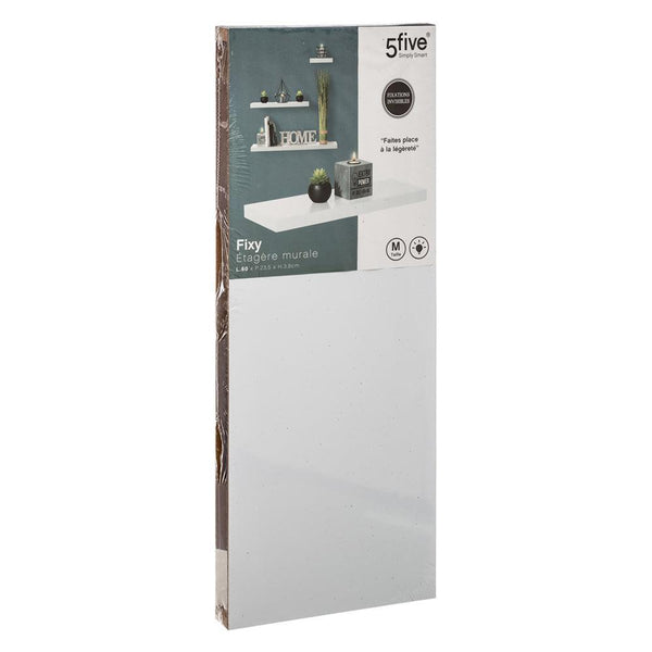 5 Five White Wall Shelf | 60cm - Choice Stores