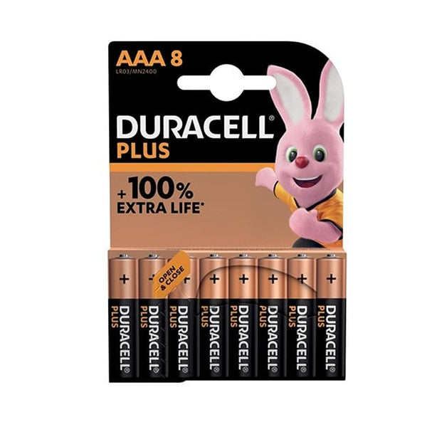 Duracell Plus Power AAA Alkaline Batteries | 8 Pack | LR03/MN2400