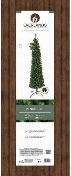 Everlands Slim Pencil Pine Artificial Christmas Tree | 5ft
