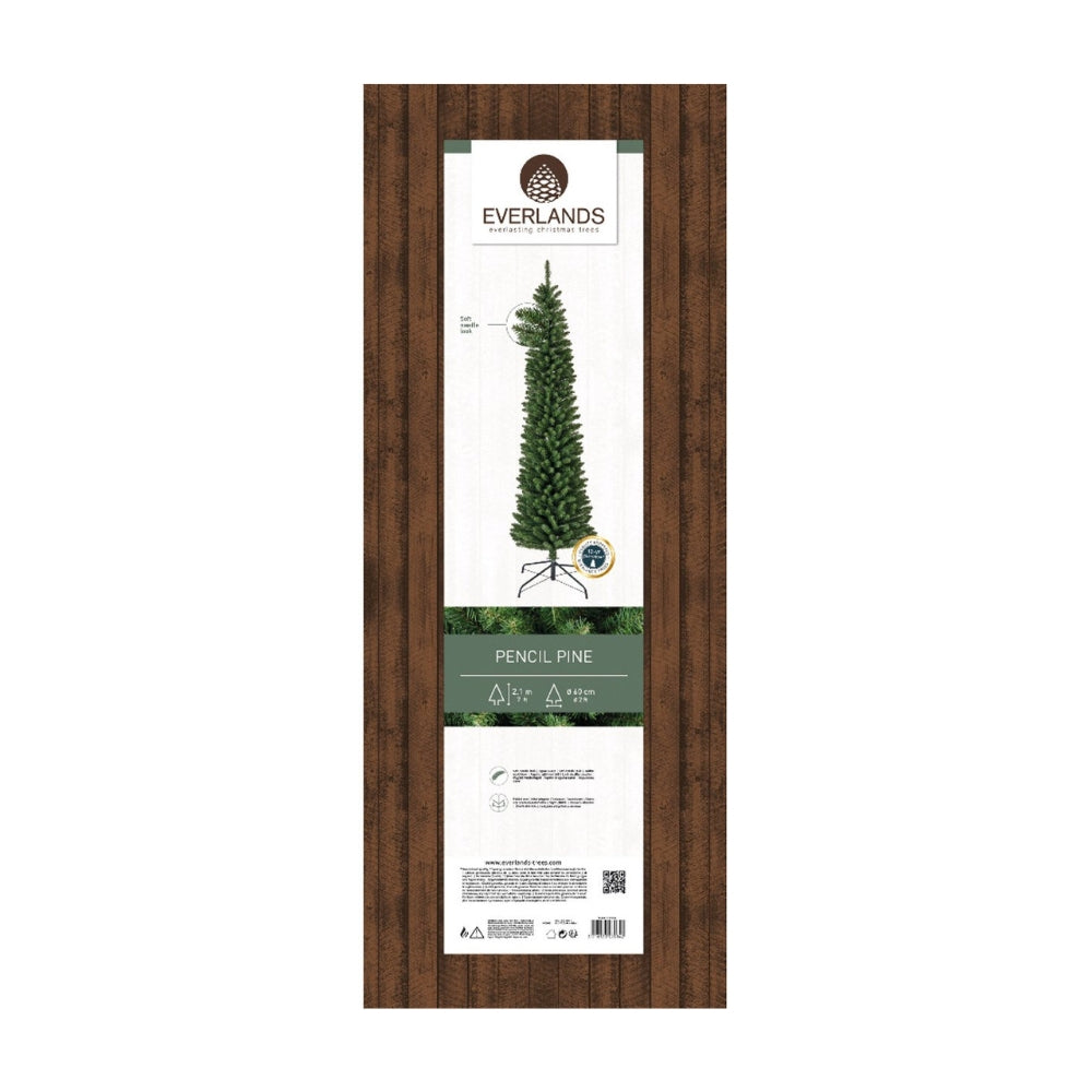 Everlands Slim Pencil Pine Artificial Christmas Tree | 5ft