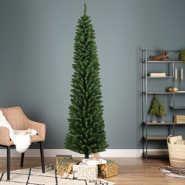 Everlands Pencil Pine Christmas Tree | 7ft Slim Design