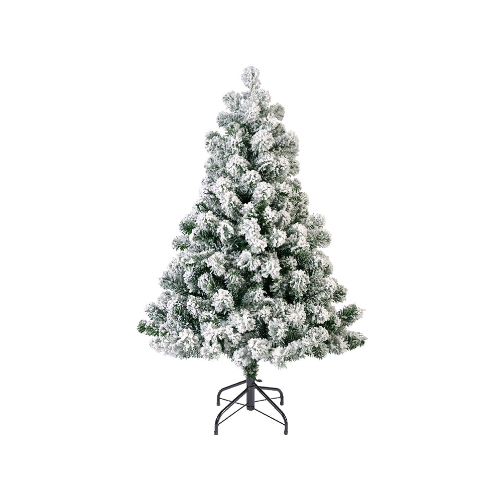 Christmas Imperial Pine Snowy Artificial Christmas Tree | 7ft, Metal Stand