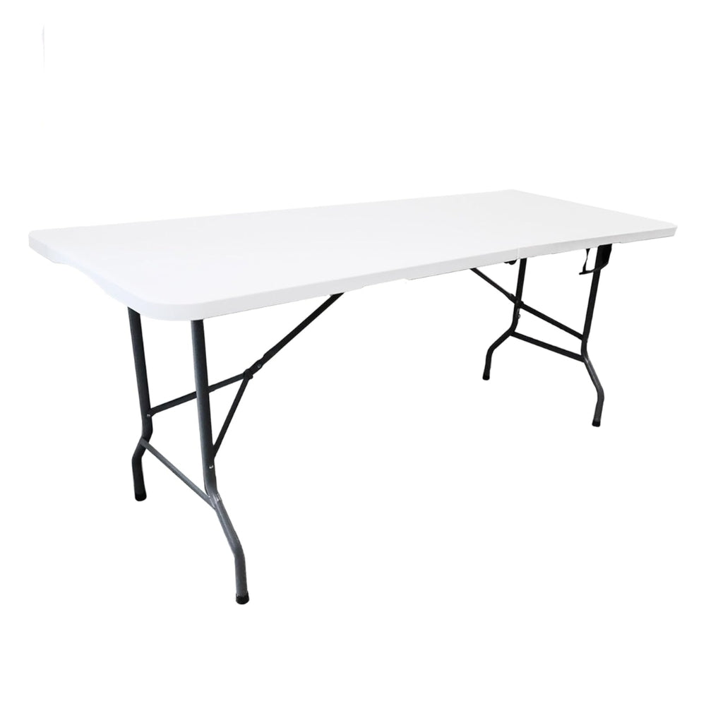 Lifestyle Living White Folding Table | 180 x 74 x 75 cm