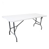 Lifestyle Living White Folding Table | 180 x 74 x 75 cm