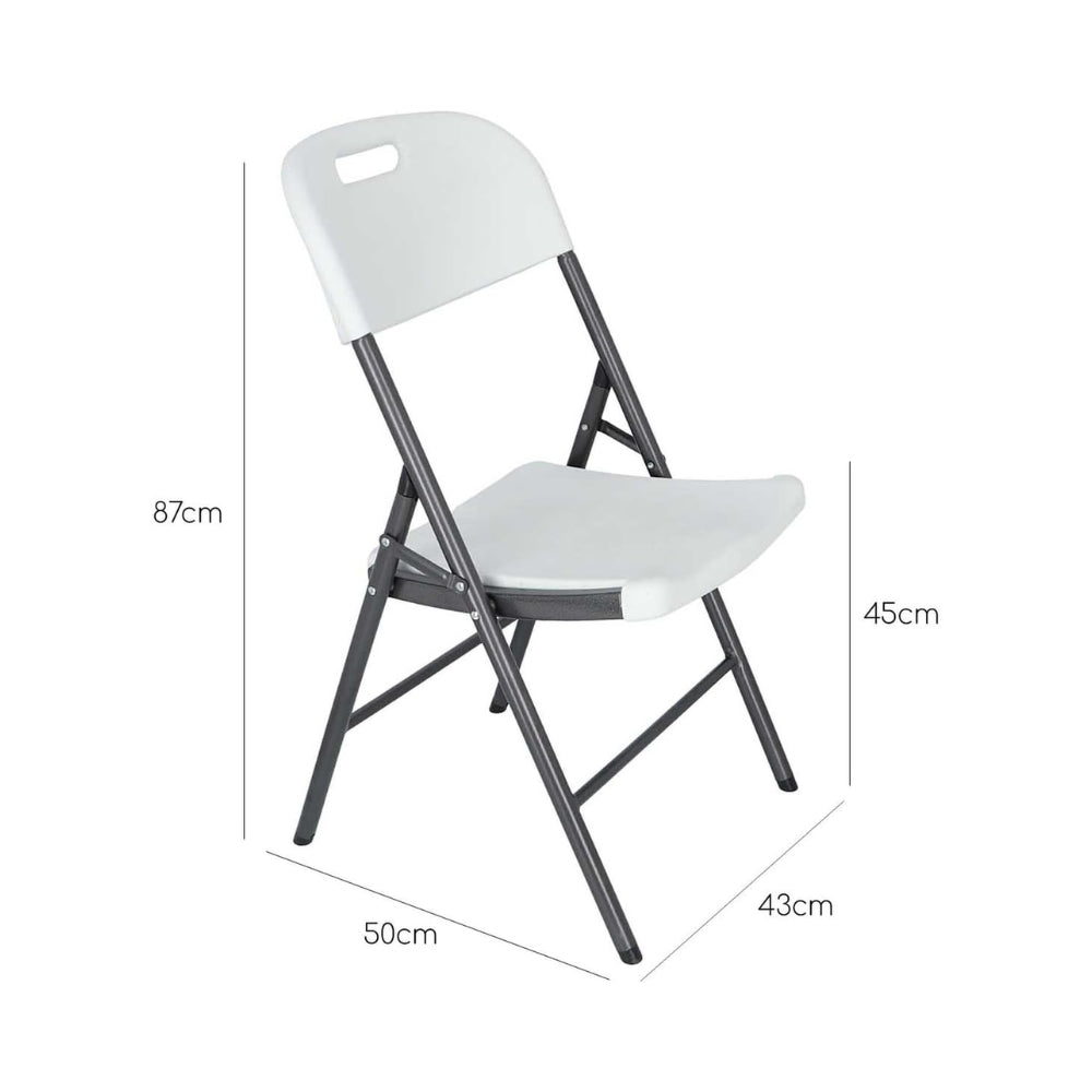 Lifestyle Living White Folding Chair