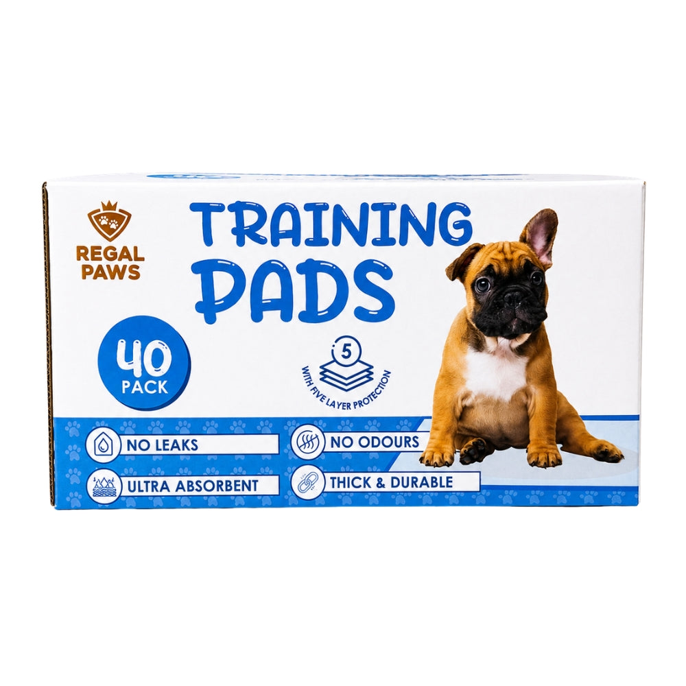 Regal Paws Puppy Training Pads | 40 Pack Ultra-Absorbent