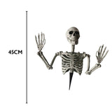Haunted Haven Half Body Skeleton Stake | 45cm 