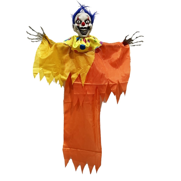 Haunted Haven Colourful Clown Hanging Prop | 95cm