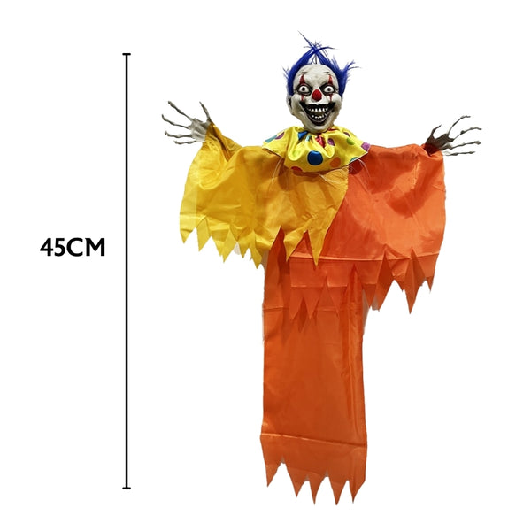 Haunted Haven Colourful Clown Hanging Prop | 95cm