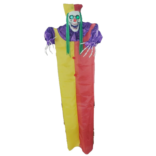 Haunted Haven Light Up Colourful Clown Decoration | 160cm