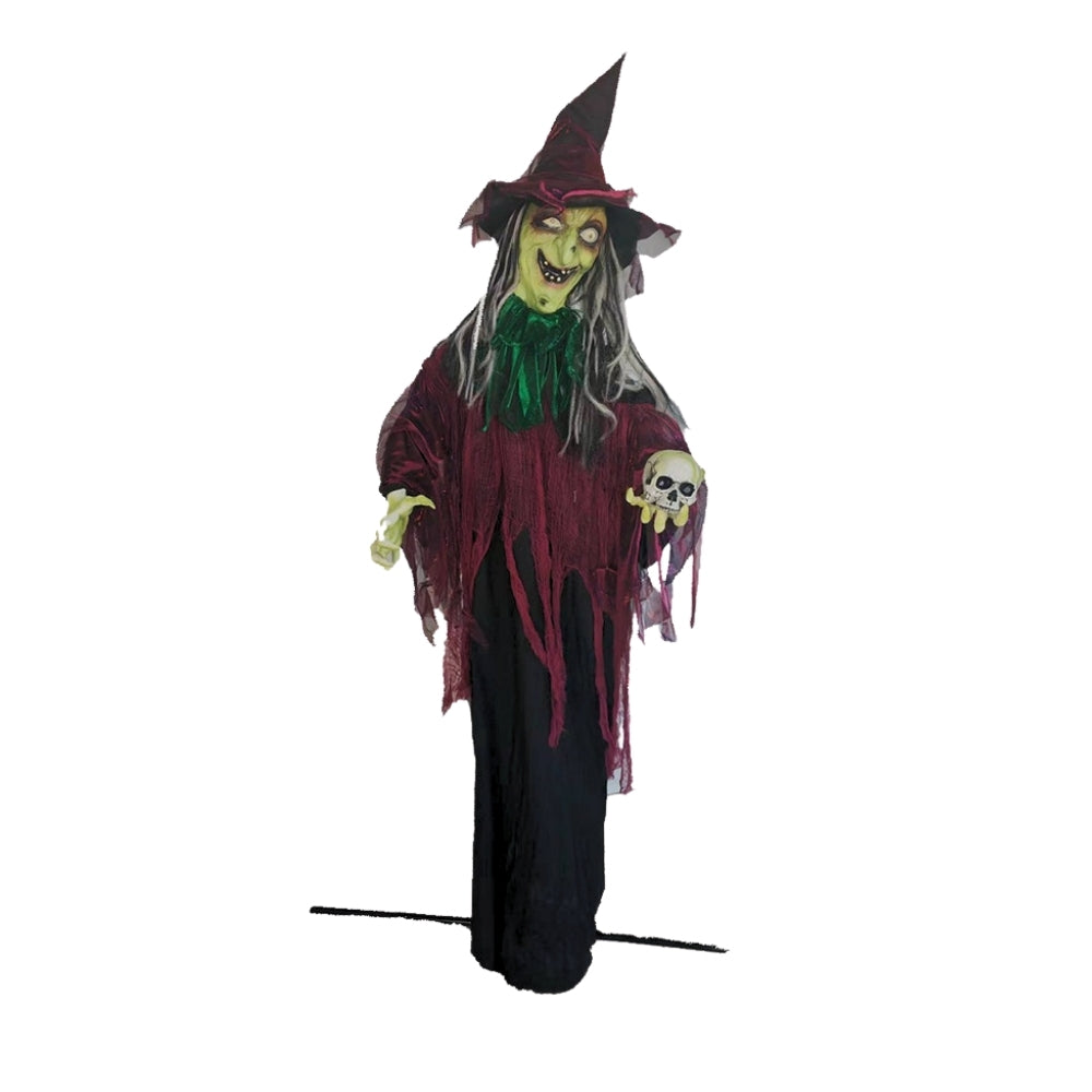 Haunted Haven Standing Animated Witch | 200cm