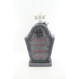 LED Haunted House Tombstone Halloween Ornament - Grey Stone Effect, 55cm